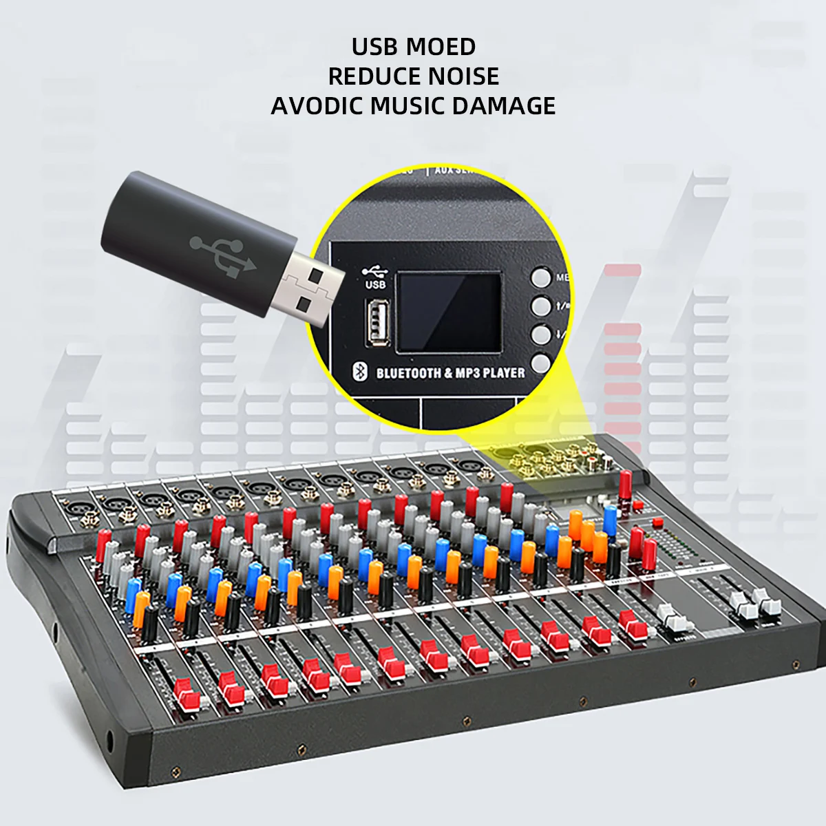 Consola Mezcladora 8 Canales Bluetooth Usb Estudio Sonido – Pro