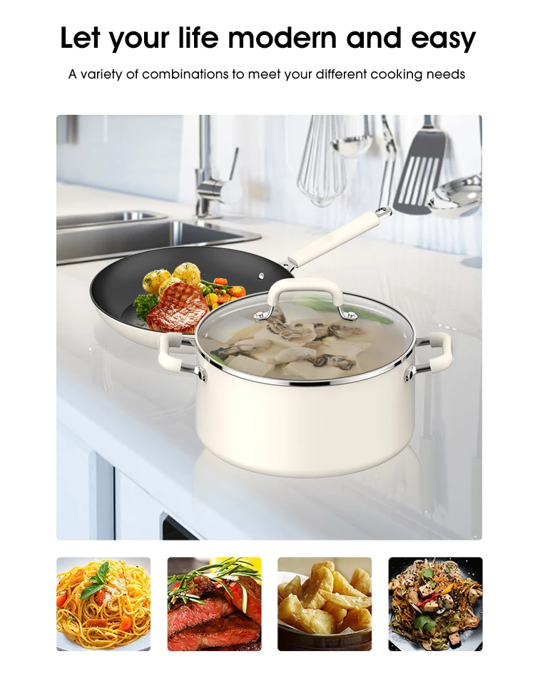ASD Cookware Aluminum Small 20cm Frying Pan Breakfast Fry Pan Skillet ...