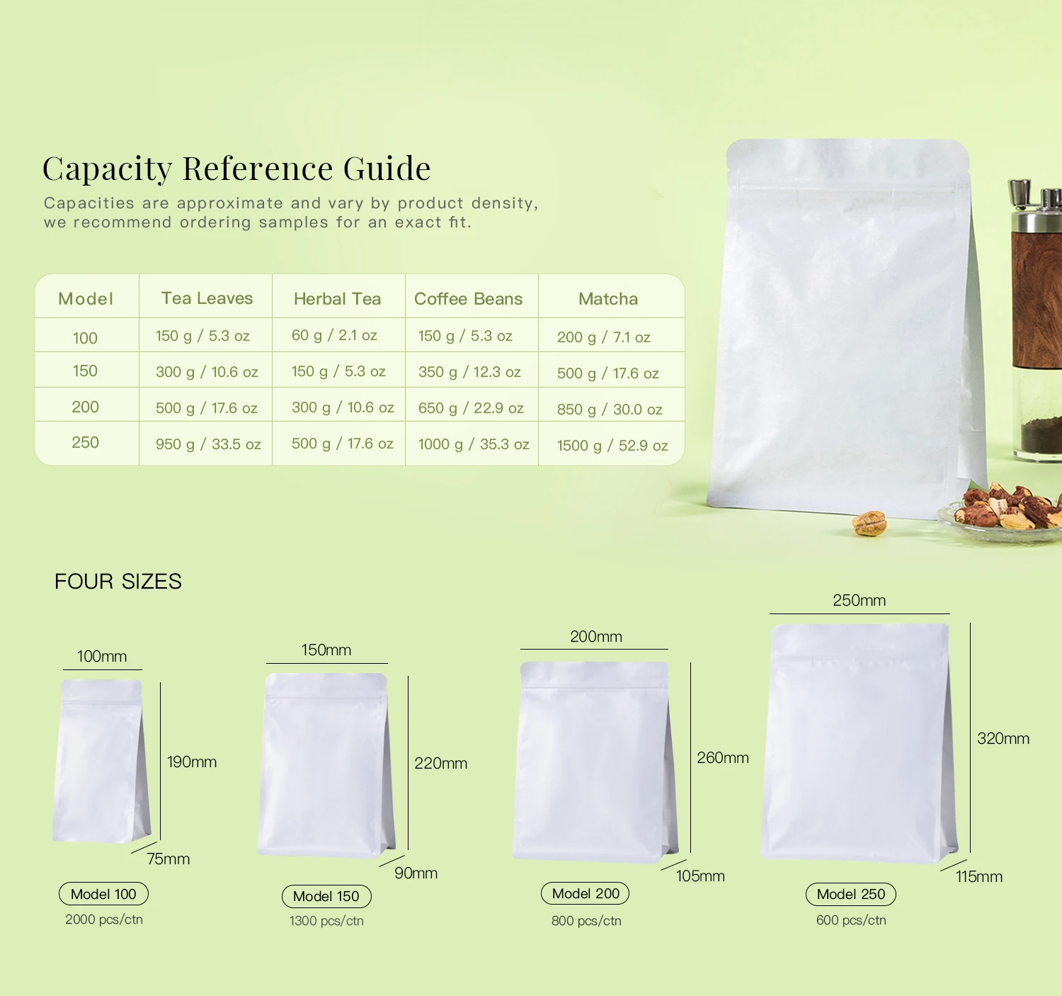 Product dimensions