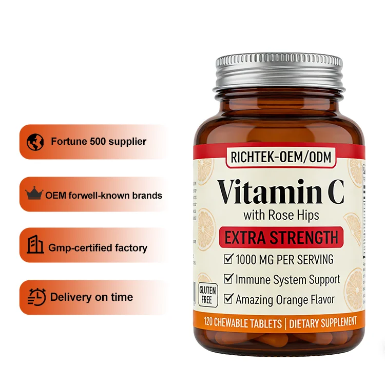 Private Label Vitamins and Supplements Oem Friendly for Female Oem Logo Sports Research Vitamin C Supplement 1000Mg Capsules