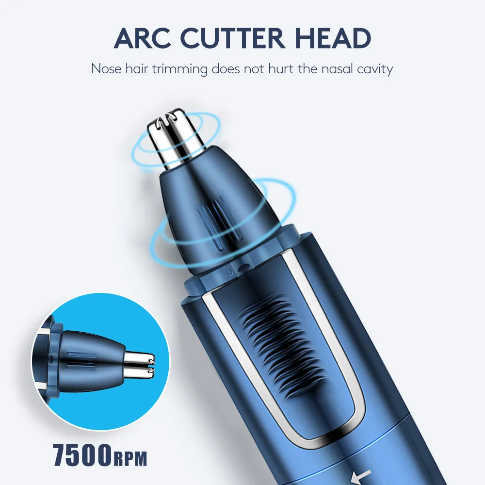 Wireless 3 in 1 waterproof electric nose hair removal trimmer rechargeable electric ear face eyebrow nose trimmer.jpg