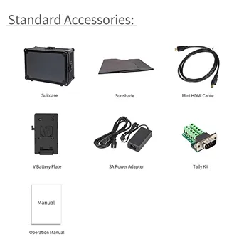 SEETEC P215-9HSD-CO 21.5" Multi-format Broadcast Monitor, 3G-SDI/ /YPbPr/AV Input & Output, Loop-through product image