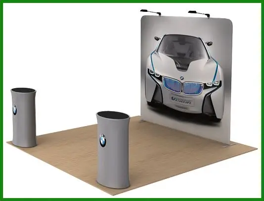 Event Aluminum Expandable  Display Banner Backdrop Tension Fabric Stand