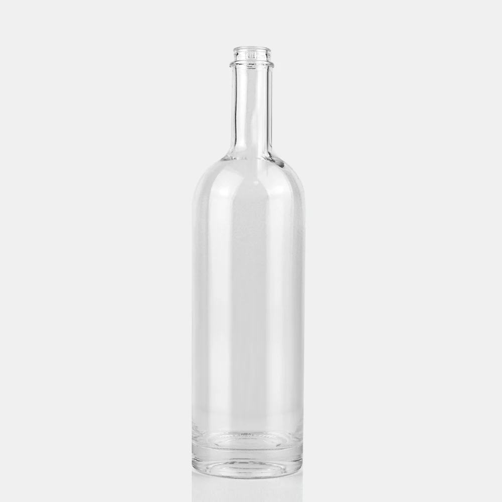 Wholesale 750ml 1l Glass Wine Liquor Bottle Glass Brandy Gin Rum