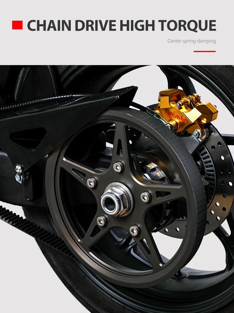 Power 5000W Engine Motorcycle Street Legal Sports Electric Motorcycles with Best Service and Low Price