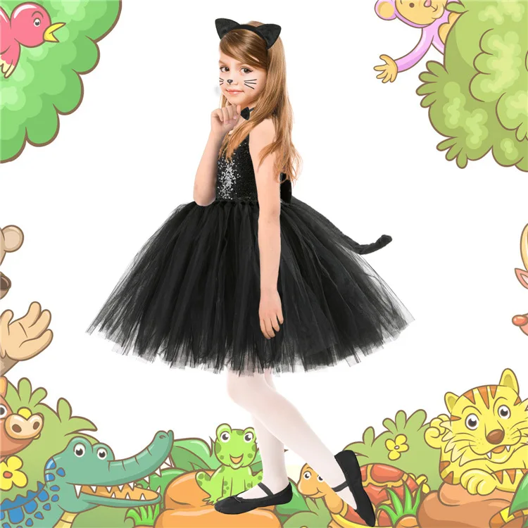 Tiger Inspired Character Inspired Knee Length Tutu Dress Costume/Party Dress/Birthday sale /Halloween Costume Wild Zoo Cat