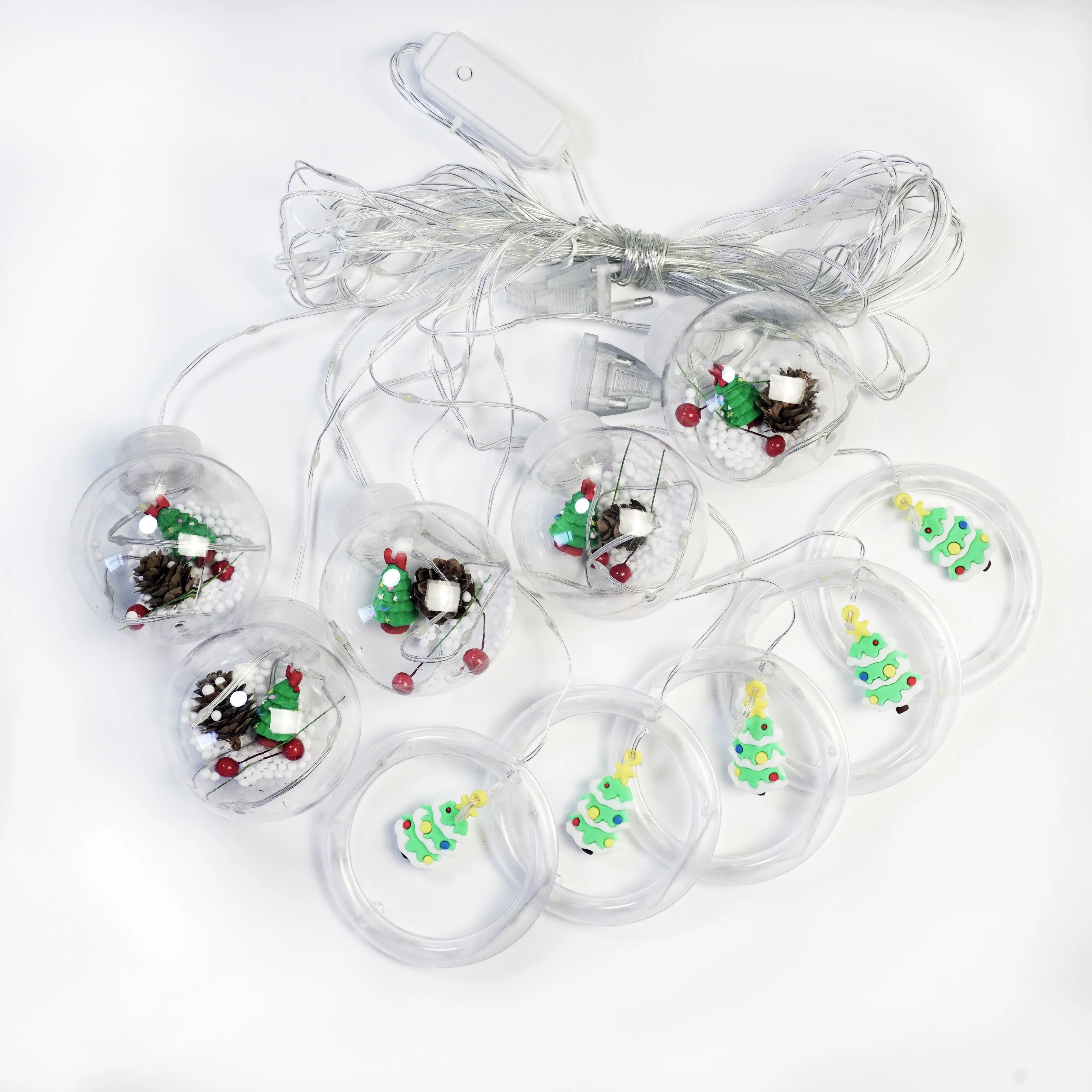 Wholesale Festive Decoration Wishing Ball Ring Remote Control Snowman Christmas  Tree LED Curtain String Lights - Nihaojewelry