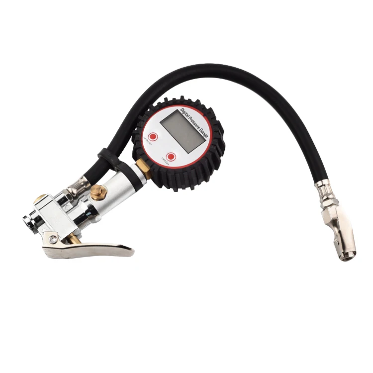 Высокоточный Многофункциональный цифровой манометр для накачивания шин с воздушным патроном и шлангом для автомобилей и грузовиков
