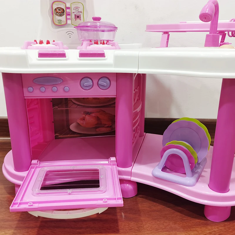 toy kitchen set with washing machine