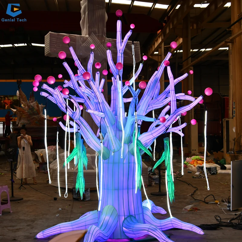 CCFL145 Outdoor Christmas Decoration Lighted Tree Magic Tree Silk Lantern Festival for Park