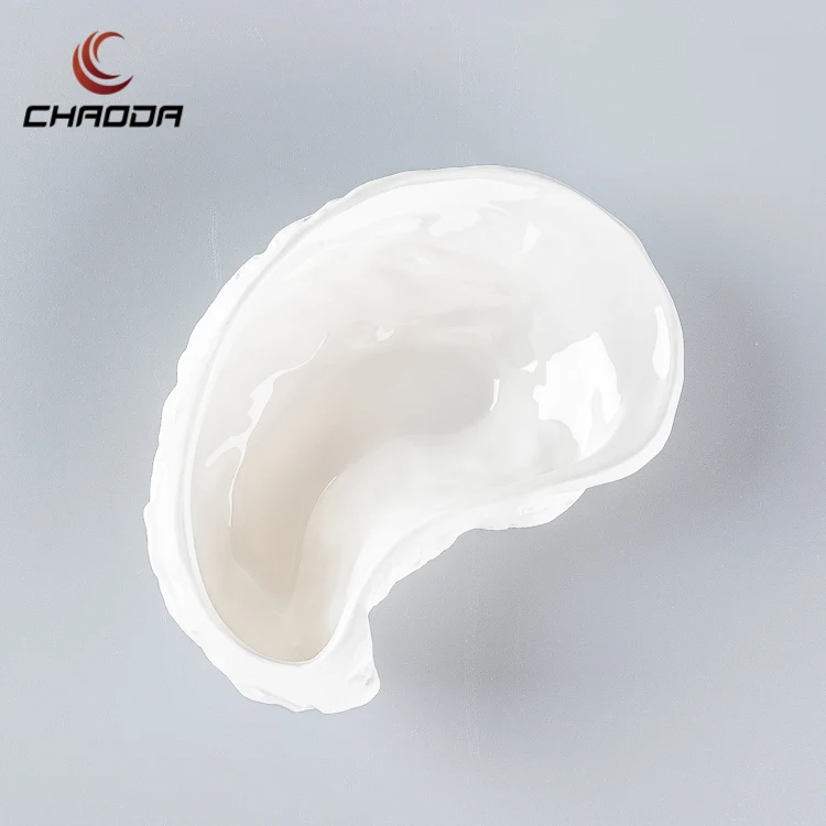 Piatto Per Ostriche In Porcellana - Elegante Per 6 Ostriche (25 Cm)