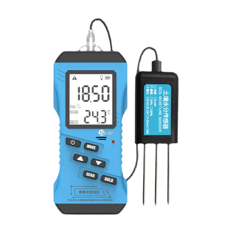 Sentec LCD Display Digital Soil Moisture and Temperature NPK 7 in 1 pH and Ec Probe Sensor for Soil