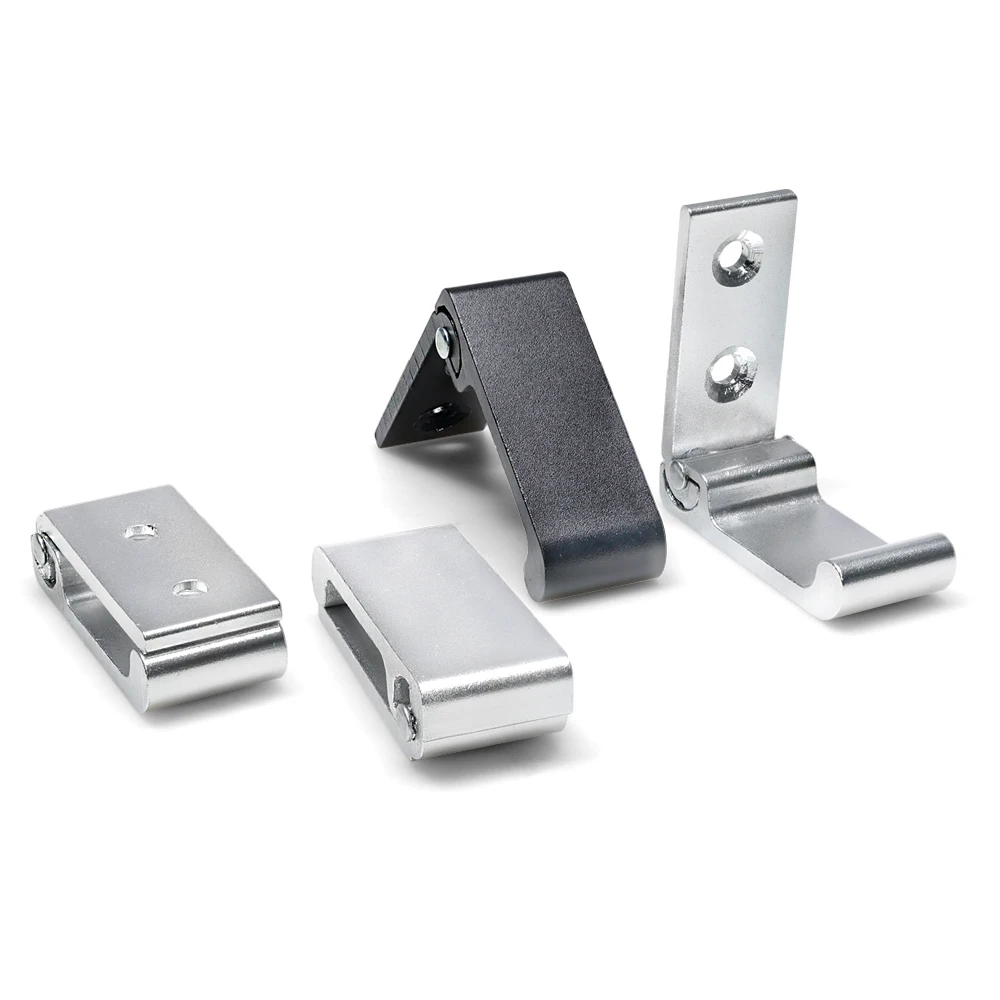 4040 인비저블 알루미늄 합금 고정 브래킷, 6000 시리즈 접이식 옷걸이, 욕실 및 옷장용, 20/30 사이즈 가능