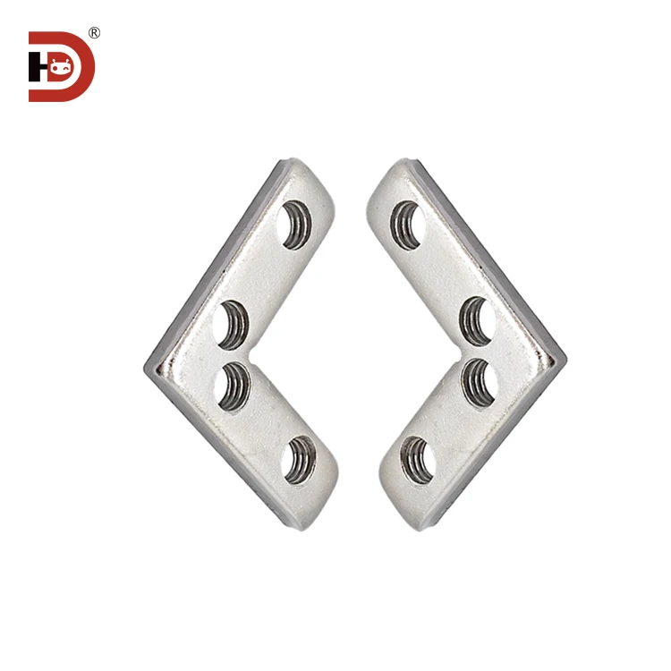 Industrial Aluminum Profile Side Connectors, Internal groove Connectors, Fixing Components 3030 4040, Frame Fixation factory