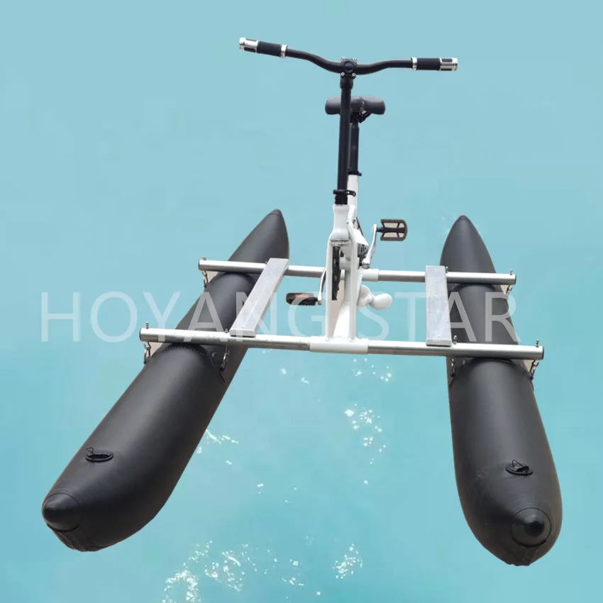 2025 New Models  Inflatable Pontoon Water Bikes Pedal Boat  on Sale Easy to Disassemble and Install