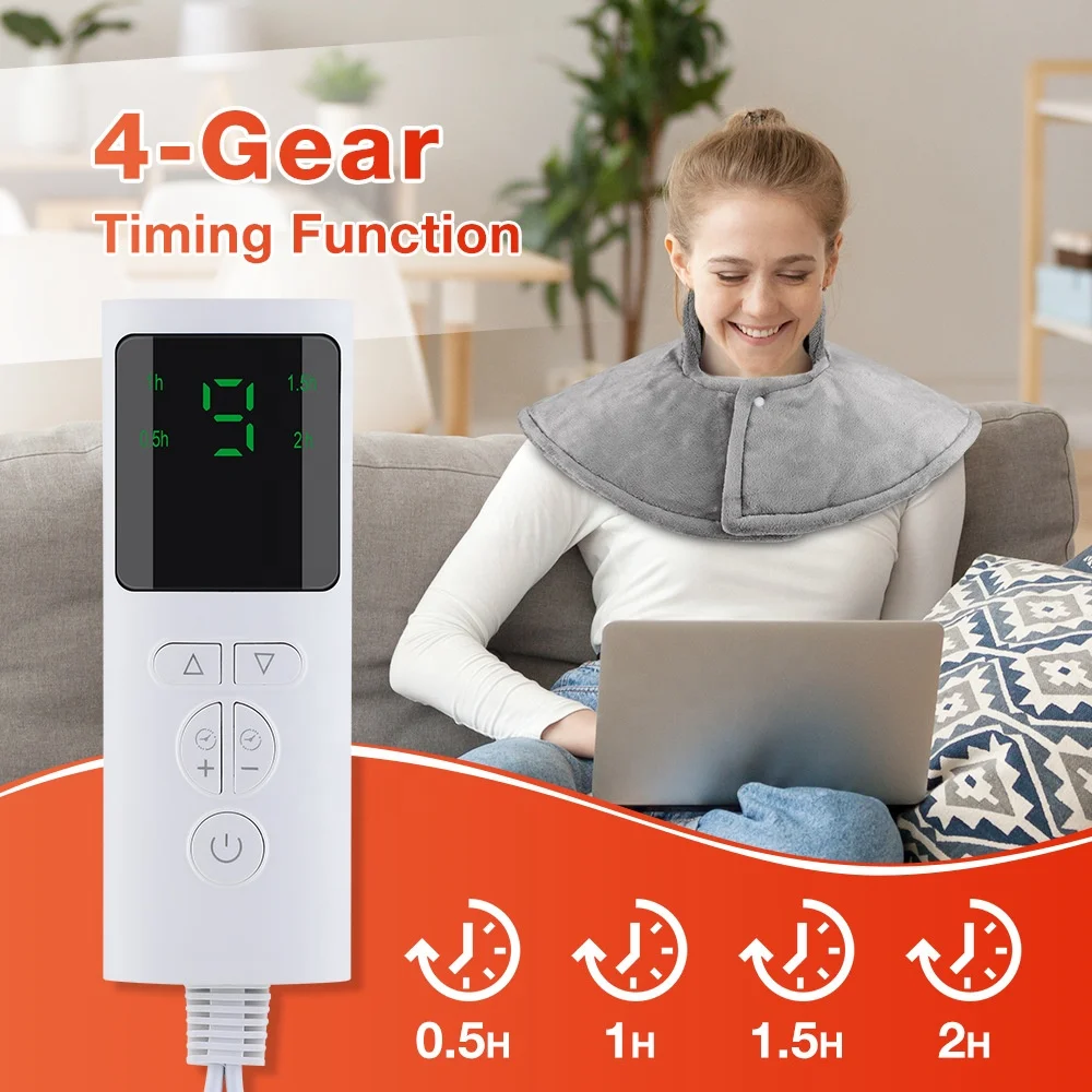 Electric Heating Shoulder and Neck Warmer Heated Shawl with UK/US Plug Warmth-Retaining Electric Heating Shawl 3