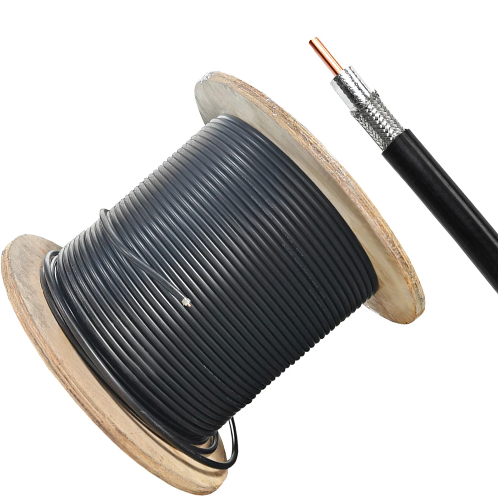 Fabrik 50 Ohm LMR100 LMR200 LMR240 LMR300 LMR400 LMR600 HF-Kabel mit geringen Verlusten, koaxiales HF-Kabel, Koax-HF-Überbrückungskabel, Kabelbaugruppe