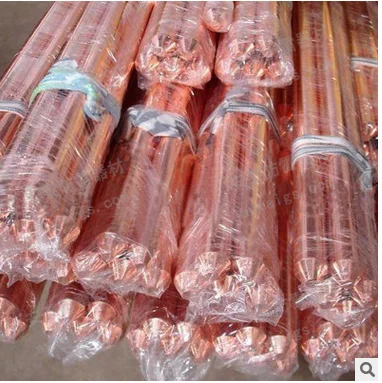 M8 Ground Pure Copper Earth Rod HV100 Hardness