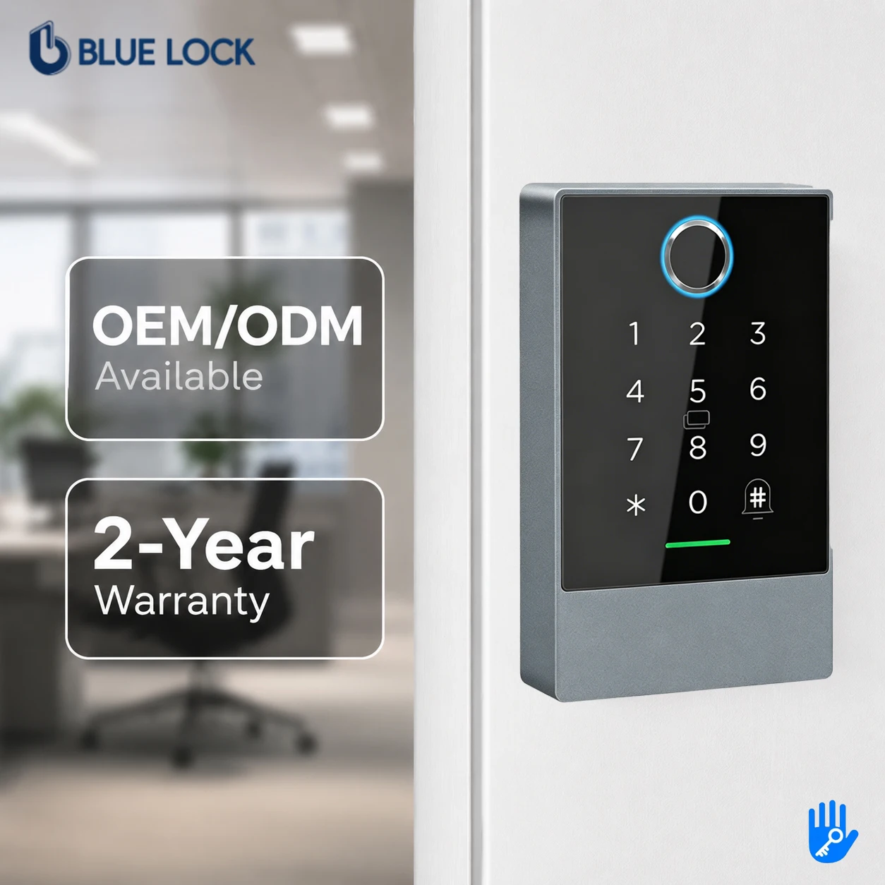 Bluelock TTLOCK Tuya  Smart Access Control Keypad Standalone Fingerprint Card Digital Door Lock Reader for Office Home