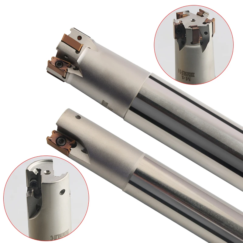 Tungsten Cobalt Alloy Double Sided Fast Feed Milling Cutter Tin Indexable Milling Cutter Bar Facing Cutter LN11 M4-C16-16-150 factory