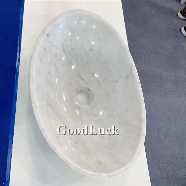 Natural Marble Made Basin Polished Marble Bathroom Basin