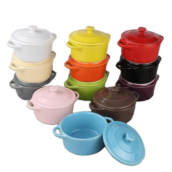 ceramic microwave soup bowl with lid