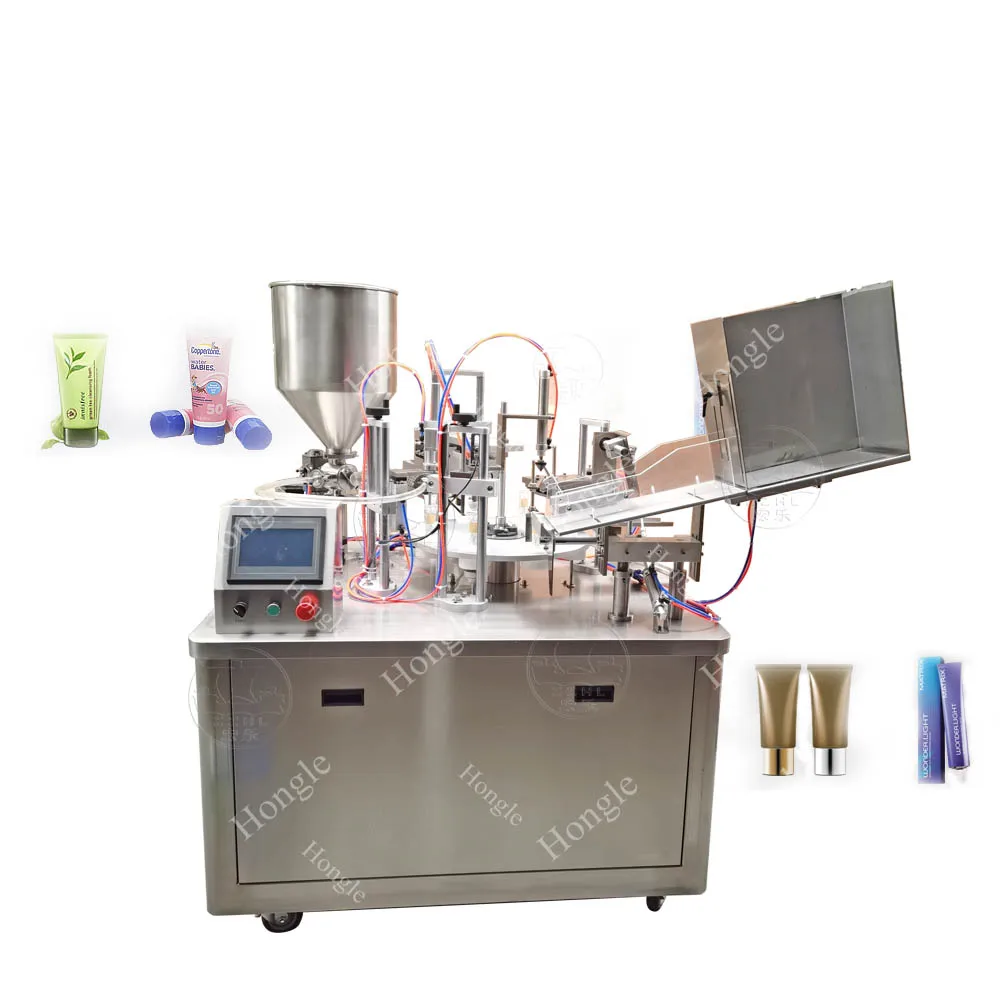 Cremelotion Soft Alu Tube Vullen en Thermisch Sluiten Machine Ultrageluid Cosmetica Lippen Plastic Tube Vullen en Sluiten Machine