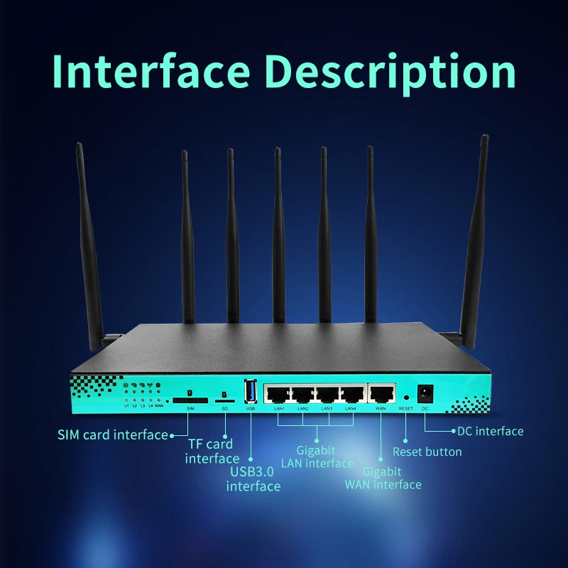 4g/5g Cpe Lte Wifi Router Cat12/16/20 Module Gigabit Port 802.11ac Wifi