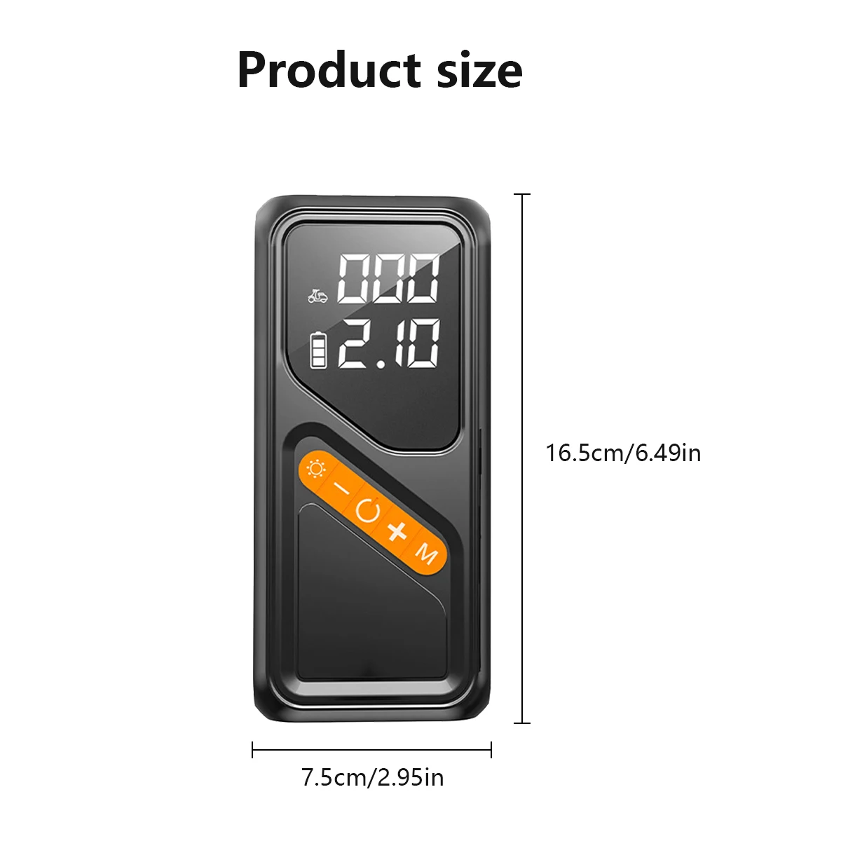 Digital Display Car Air Compressor Tire Inflator ABS Tire Pressure Monitor for Cars Bicycles Vehicles - view 6