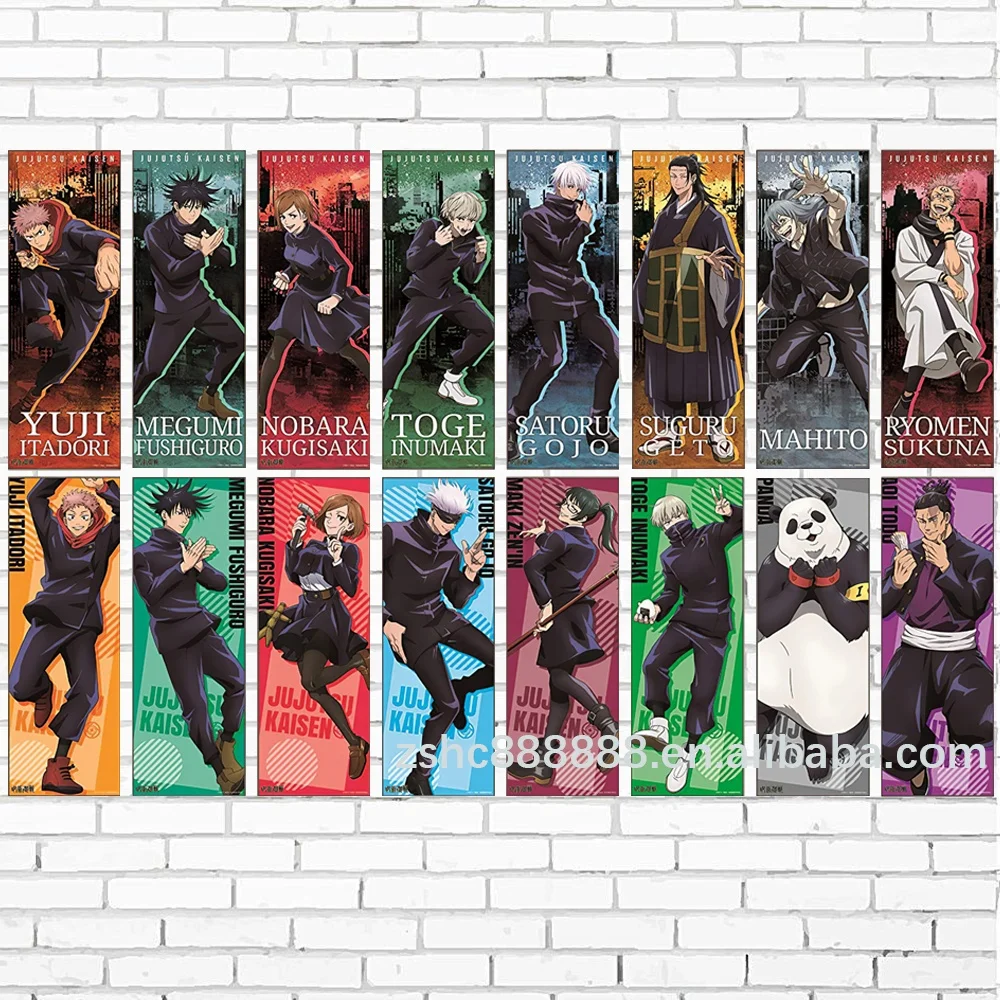 16designs Popular Anime Jujutsu Kaisen Poster Anime Collection Character Yuji Gojo Fushiguro Canvas Wall Painting Home Decor Buy Jujutsu Kaisen Poster Anime Collection Wall Painting Product On Alibaba Com