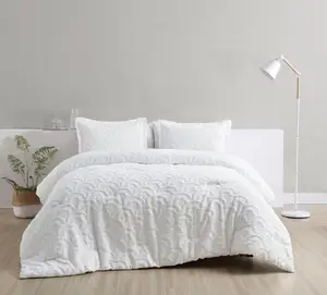 KOSMOS Solid Color Pillow Case Bedding 100% Microfiber Custom Bedspread Quilt Set