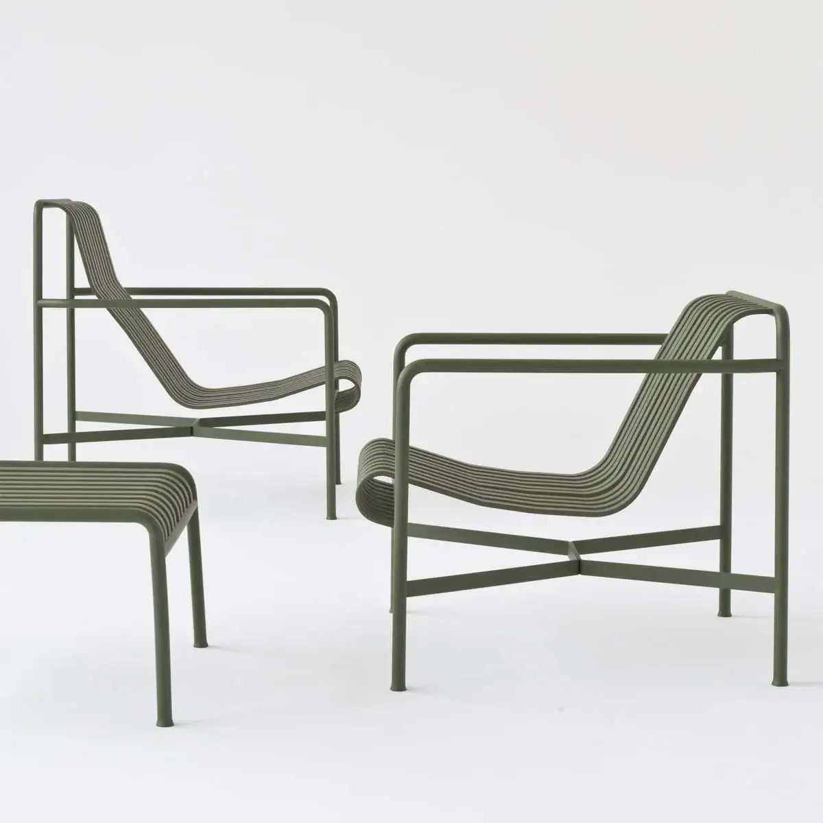 Steel Metal Garden Outdoor Chair Patio Balcony Chat Armchair Low Lounge Chair Outdoor Leisure Chair