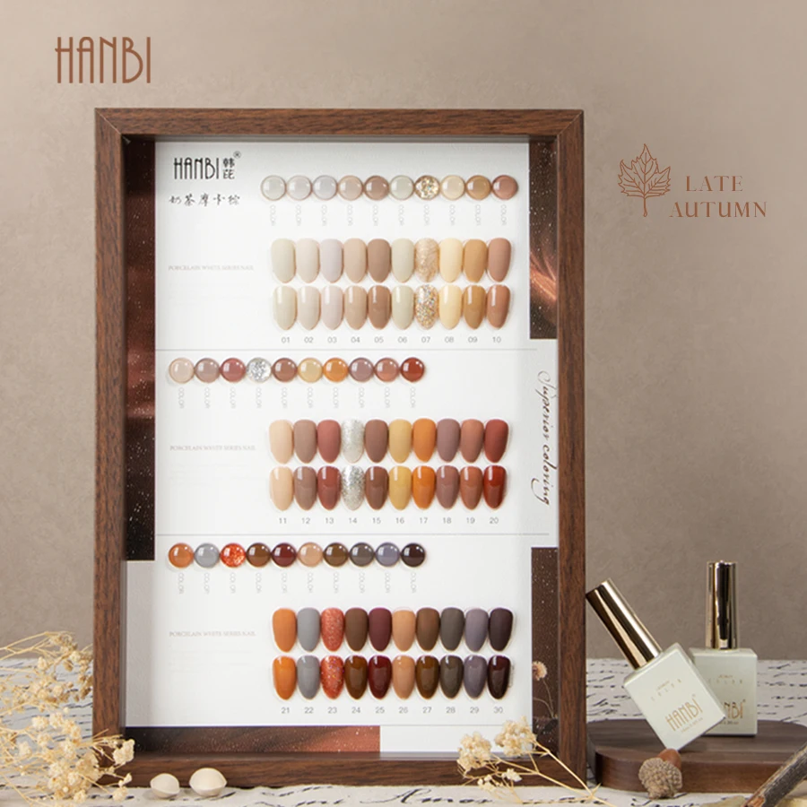 Vinimay New Trends Fall Gel Polish Collection OEM/ODM Free Custom Brown Gel Nail Polish Set 30 Colors Gel Nail Polish Kit