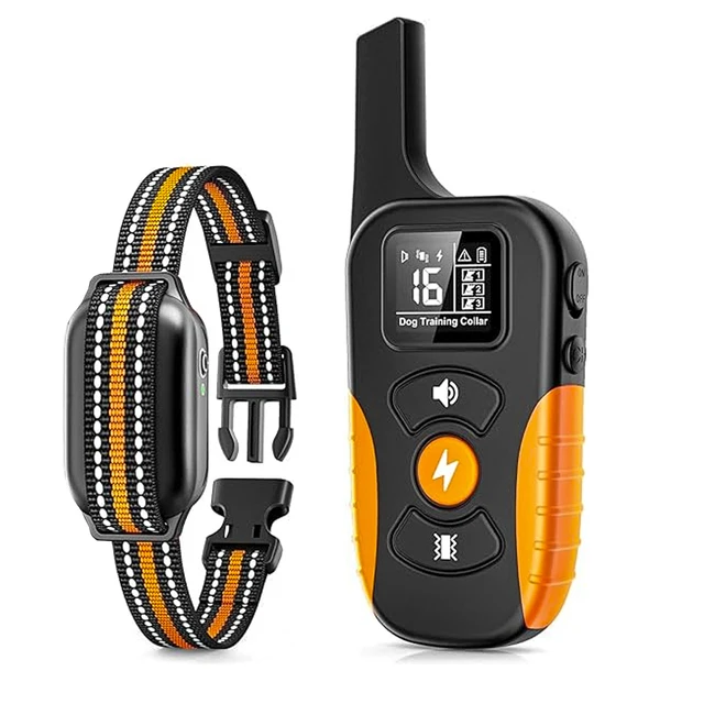 2024 New Training Remote Rechargeable Waterproof Plastic Sustainable Dog Shock Collar Shock Dog Collar Dog Training Collar