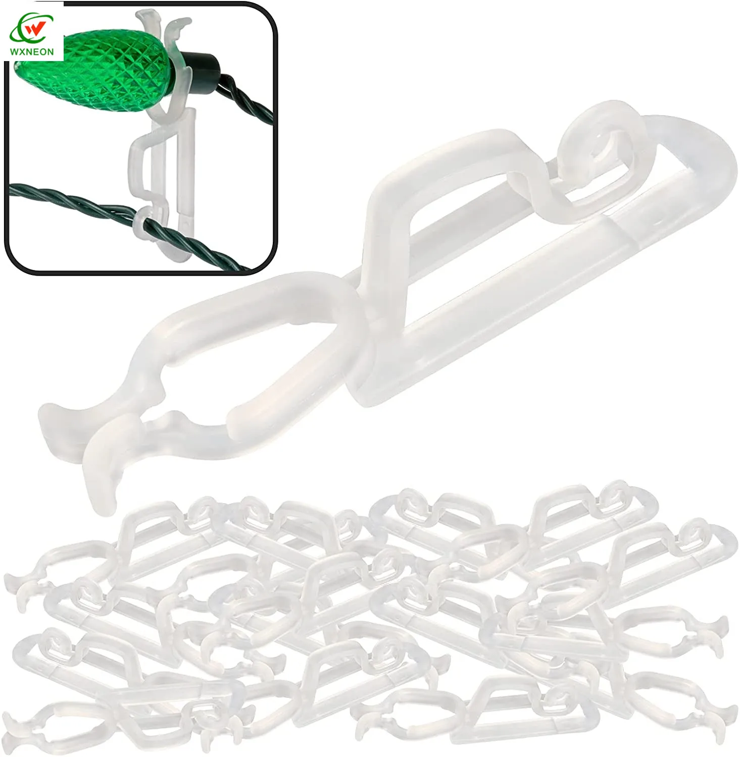 Roff Gutter Shingle Plastic Allinone Clips For Outdoor Christmas C6