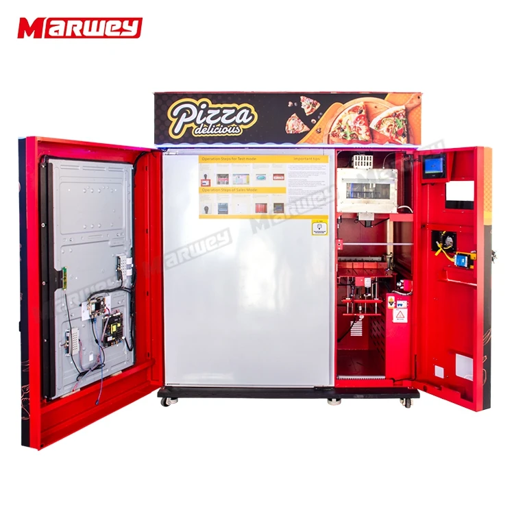 Fully Automatic Vending Machine Digital Self-Service Cookie Bakery Waffle Sandwich Cupcake Pizza Slice Vending Machine