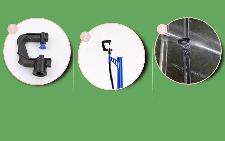 G Series Micro Mini Sprinkler Refracting Rotary Wheel 180 Degree Nozzle for Irrigation System