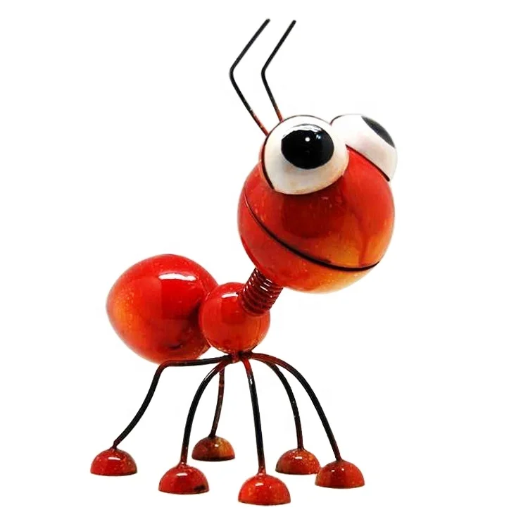 painted metal animal sculptures ant