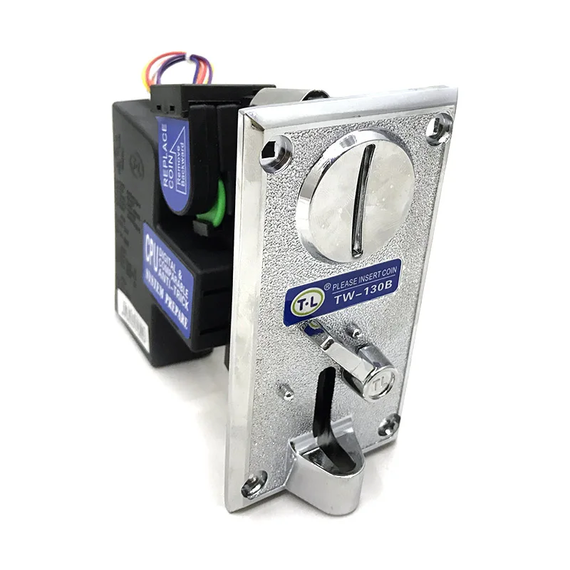 Plastic Token Multiplecolor Rfid Cards Recycle Timer Control Box Metal Box Vertical Type Mechanical Coin Acceptor for Washing Ma