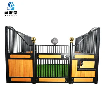 Luxury prefabricated horse stables equestrian box stall bamboo filler horse stables galvanized horse barn stables