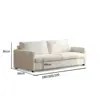 Split double seat with a length of 2.2m