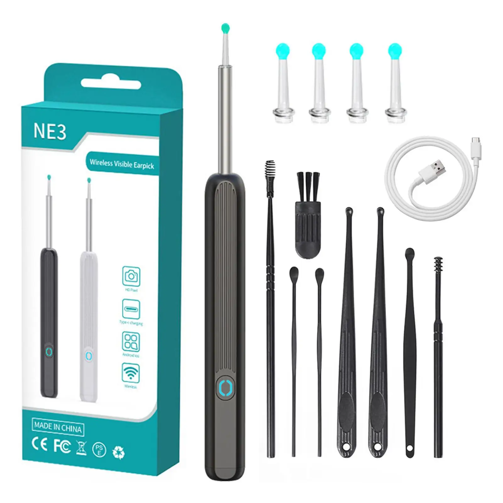 Kit De Nettoyage Des Oreilles NATFIRE NE3 - Précision Haute Définition - Neuf