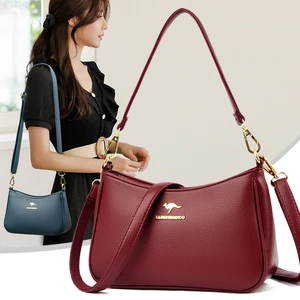 New Luxury Designer Women's Leather Handbags Vintage Style Tote Bags High Quality Crossbody Shoulder Bags