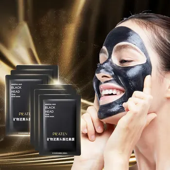 Wholesale Mineral Mud Nasal Mask Deep Cleansing Oil Removal Blackheads Facial Nose Shrink Pores Peel-off Mask