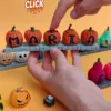 Number 3 Letter Pumpkin Keychain (with base)