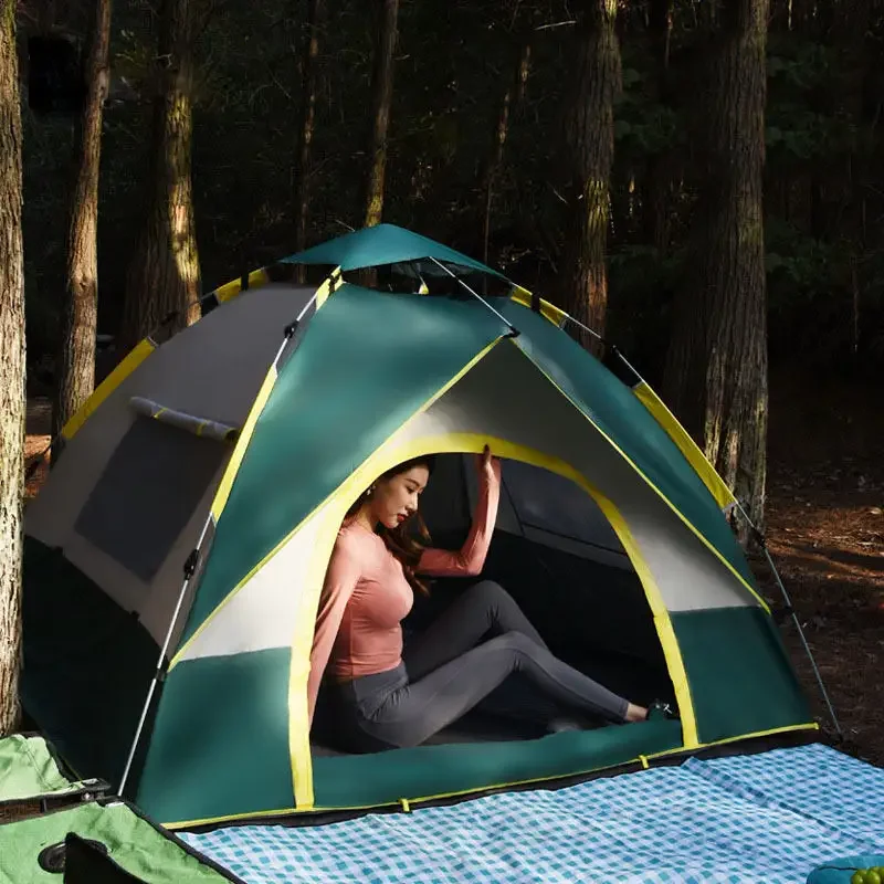 Quick-opening Camping Waterproof Tent Double-layer Automatic Tent ...