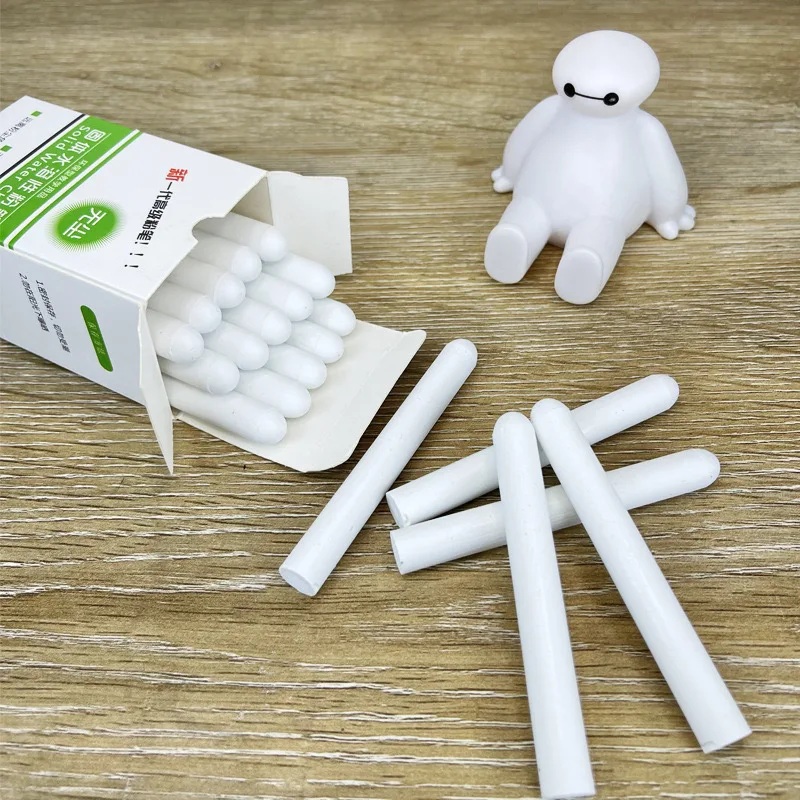 Детский мелок для рисования водорастворимый и беспыльный тротуарный Мел однотонного цвета с цветной упаковкой