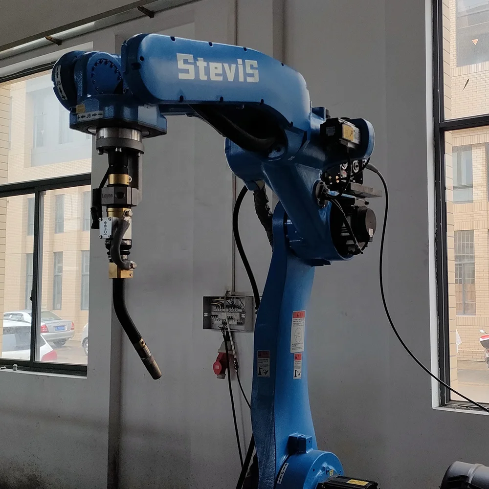 Welding Automation Robot with Positioner Customized Design MIG Automatic Robot Welding Machine for Aluminum Ladders Processing