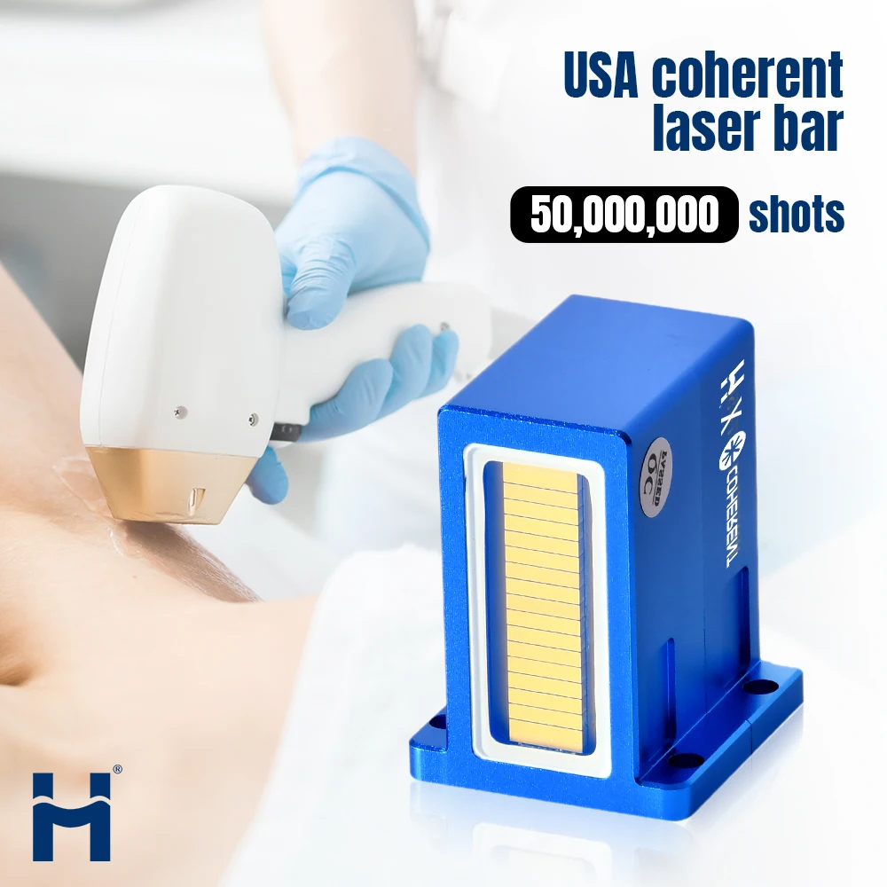 Huamei Ajustable Laser Heads 4 Waves Depilation Laser 755nm 808nm