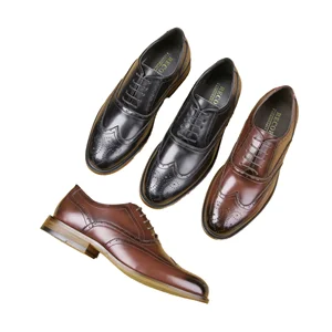 2026 Italian Men's Microfiber Leather Office Oxford Shoes Customized Logo Lace-Up Closure Wholesale for Spring Dropshipping